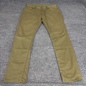 Polo Ralph Lauren Pant Men 34x32 (FIT 36) Army Green 650 Straight 5 Pocket Chino